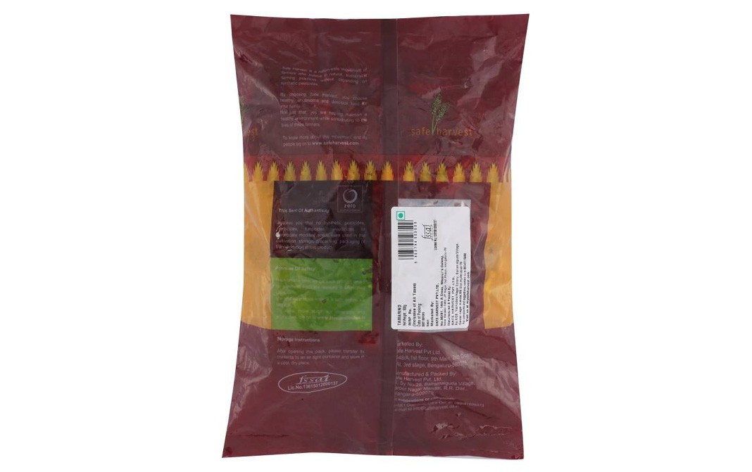 Safe Harvest Tamarind Seedless    Pack  500 grams